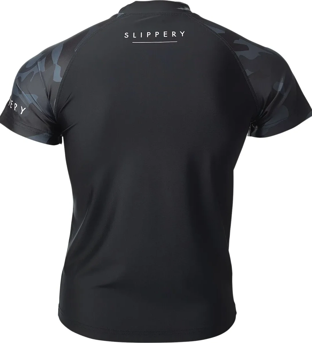 RASHGUARD SS BK/CAMO XS