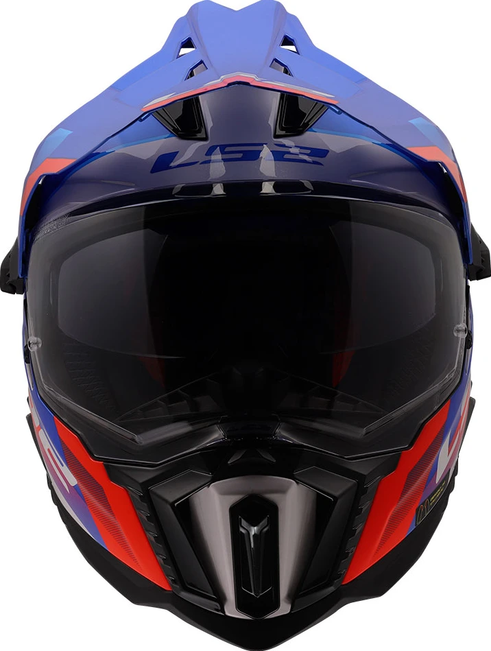 LS2 MX701 EXPLORER HEXA Helmet - 2XL, Black Red Grey