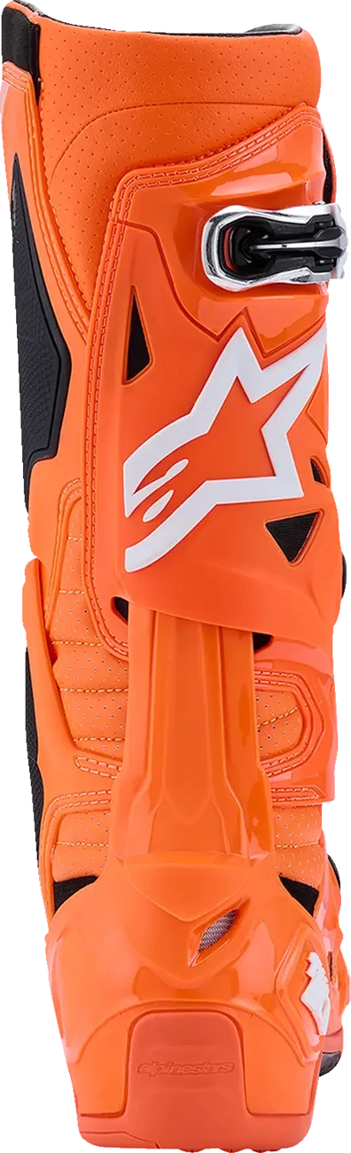 BOOT TECH 10 S-VENTED ORG FL/BLK/WHT 7