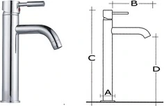 Diana mixer for bathroomtall
