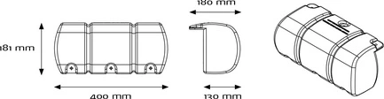 Dan-Fender Multi Dock SHORT Fender navyblue 400 x 181 x 130/180mm