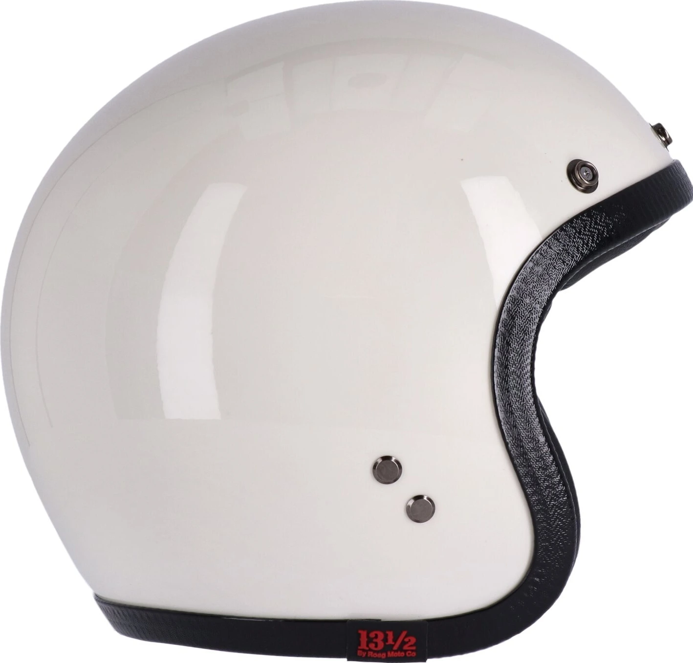 13 1/2 Skull bucket helmet, vintage White, White, L, Gloss