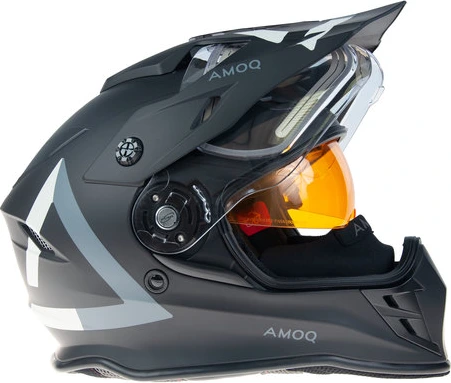 AMOQ Adaptor Electric visor Helmet black/grey, XS