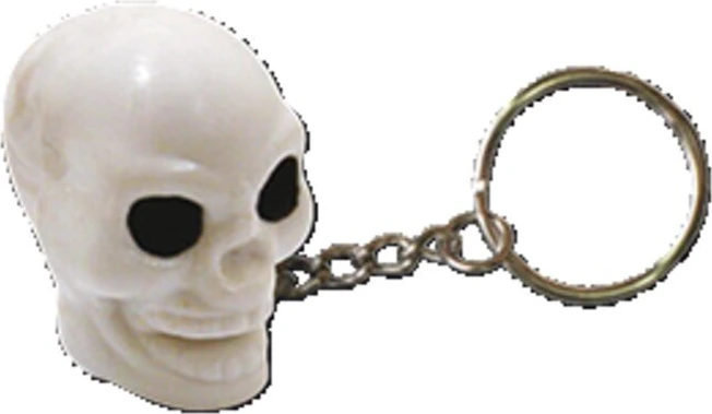 Triktopz Skull key chain, White