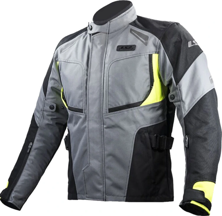 LS2 Phase Man Jacket - Grey Black Yellow, M