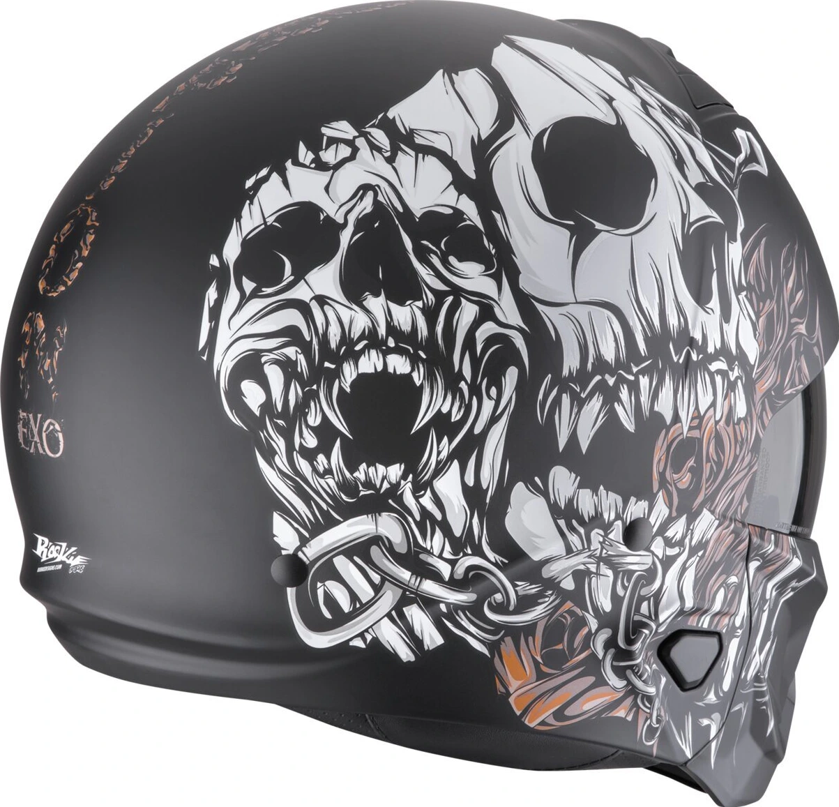 Scorpion EXO-Combat II Genesis, Black, white, gold, L, matt