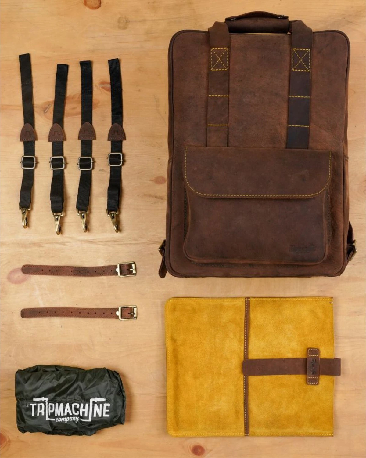 Trip Machine Eastwood backpack, tobacco