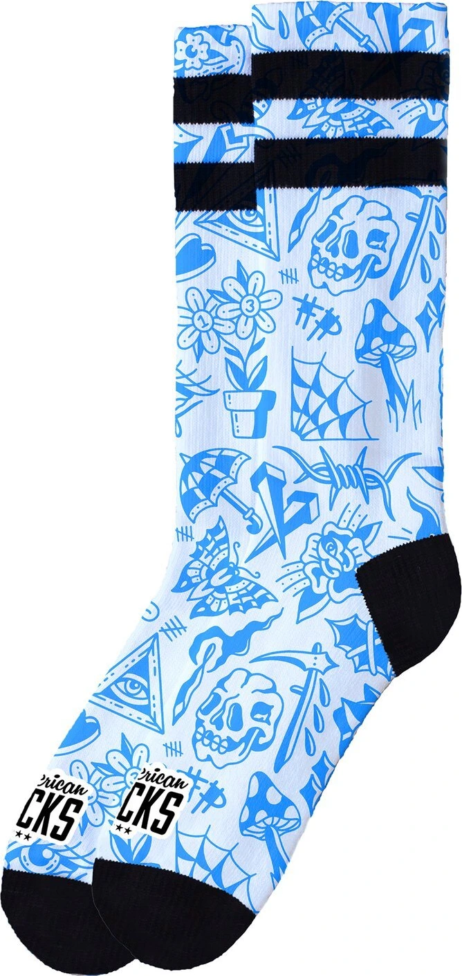 American Socks Freaked Signature socks, Blue, S/M