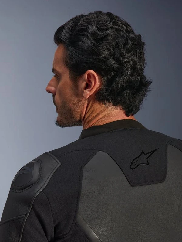 Alpinestars Leather Jacket GP Force v2 Black/Black, 50