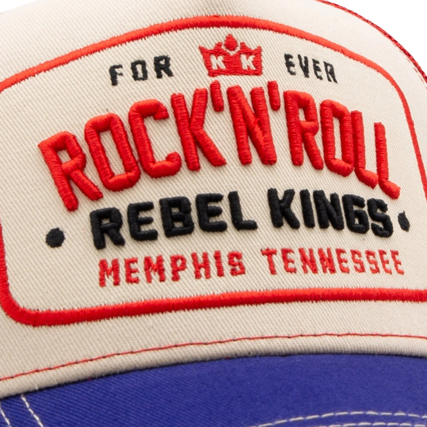 King Kerosin Rock 'n' Roll trucker cap, Beige