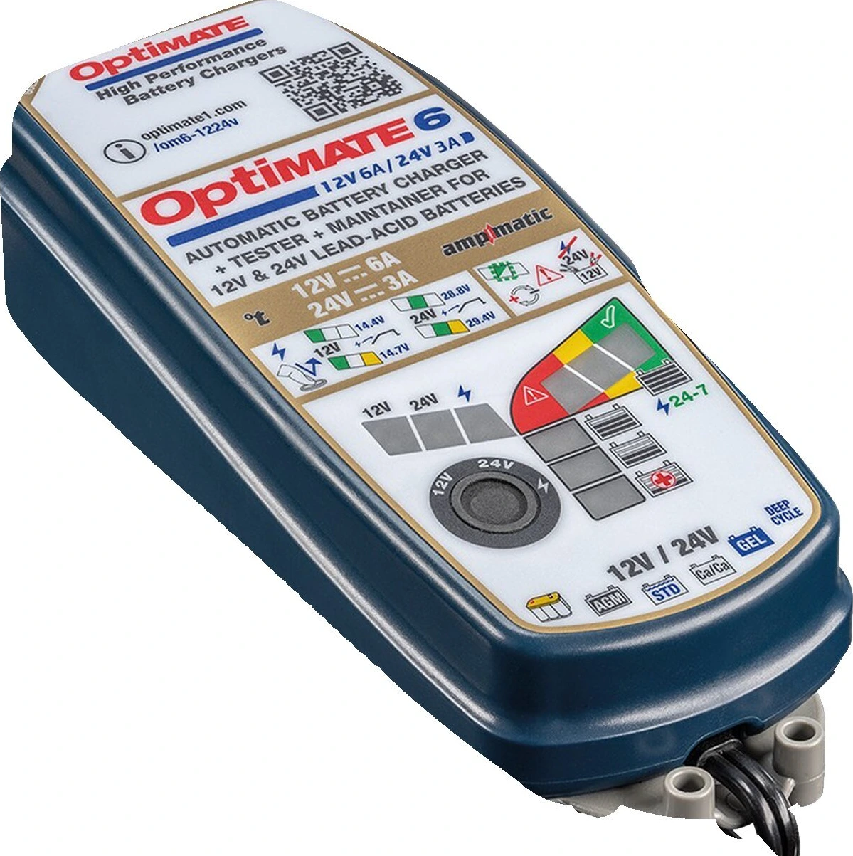Tecmate OptiMATE 6, 12/24V battery charger