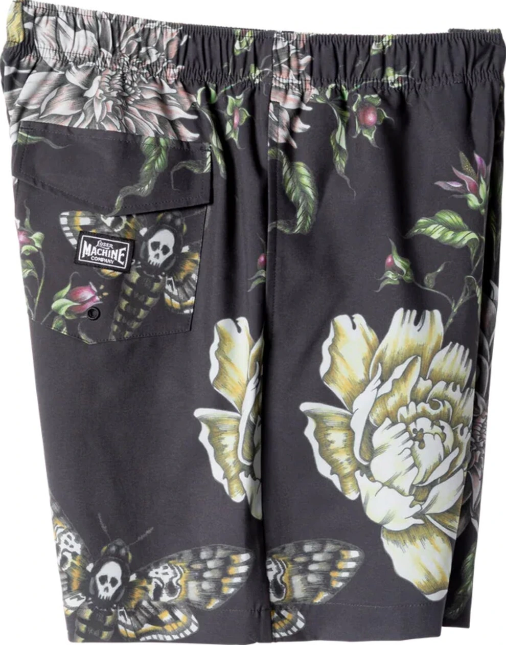 Loser Machine Hawkmoth short, Black, M
