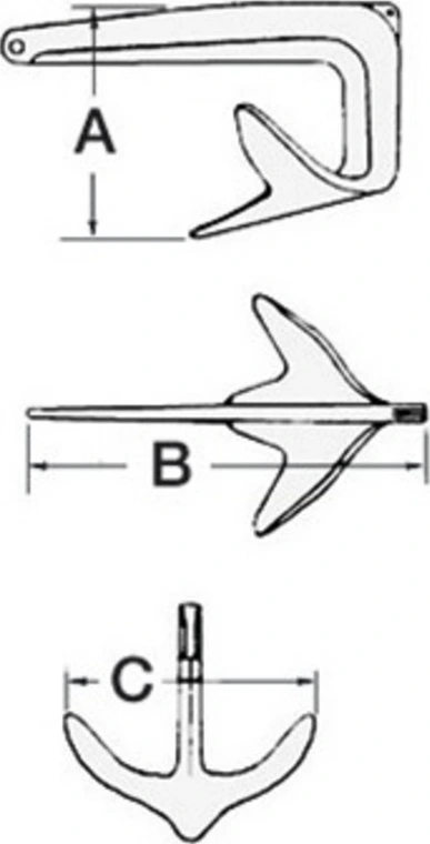 Trefoil Anchor 12.5 kg