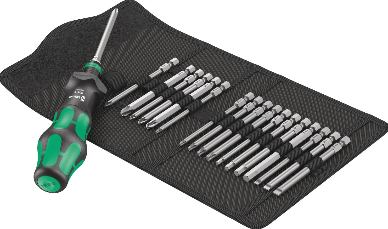 Wera, Kraftform kompakt turbo 1. 19-pc bit set