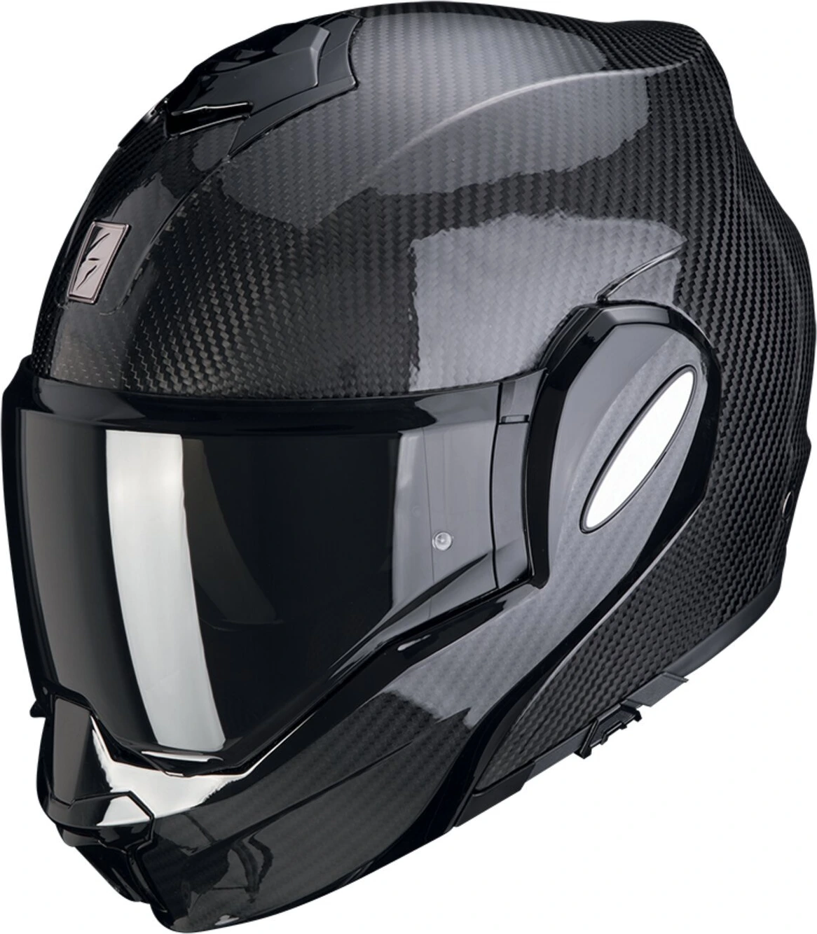 Scorpion EXO-Tech Evo Carbon helmet, Black, XS, Gloss
