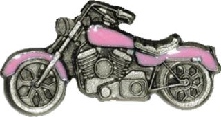 Biker pins Motocycle pin colored