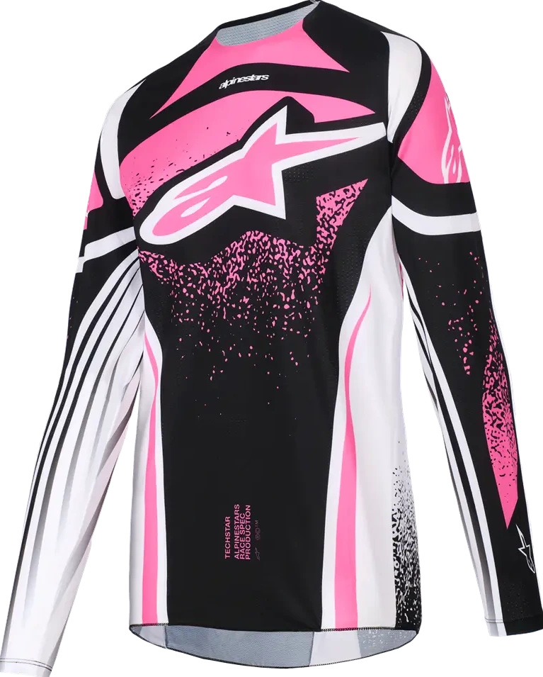 JERSEY 4W TECHSTAR NOMUR BLK/WH/FUCHSIA XS
