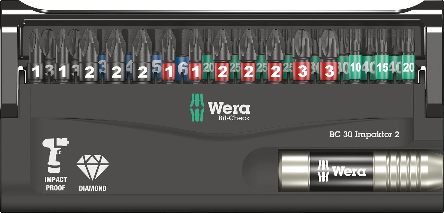 Wera bit-check 30 pcs. kit Impaktor 2