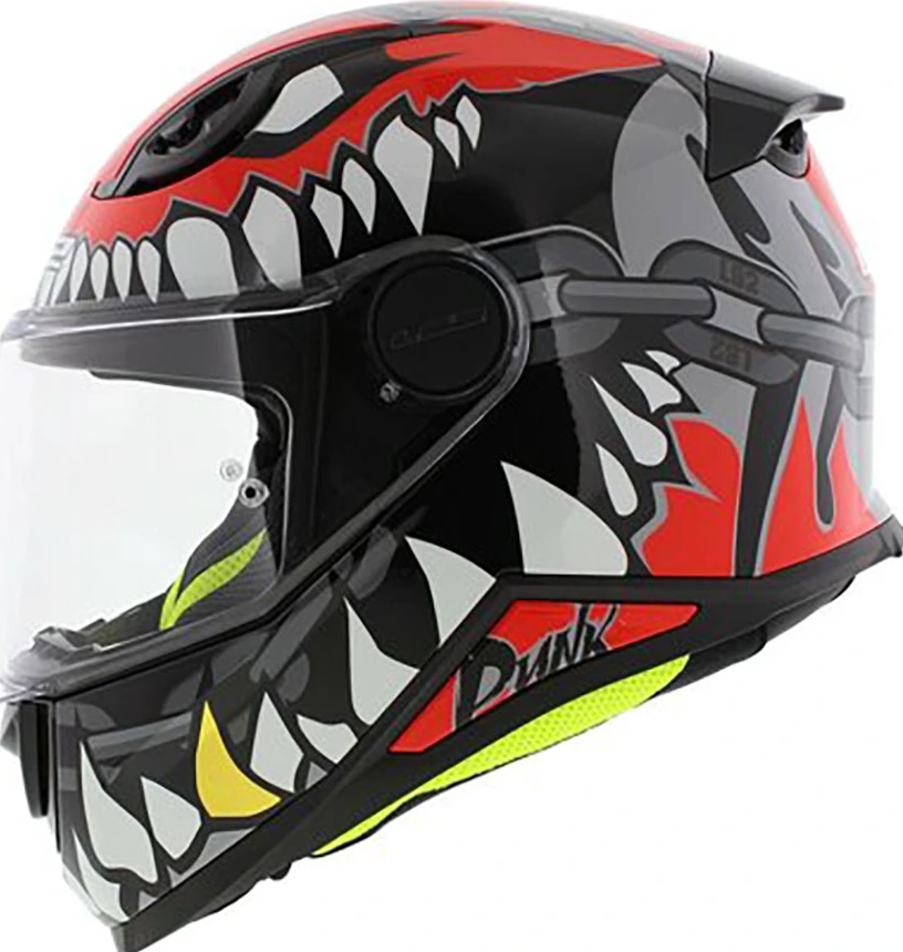 LS2 FF812 KID PUNK helmet - Grey Red, S