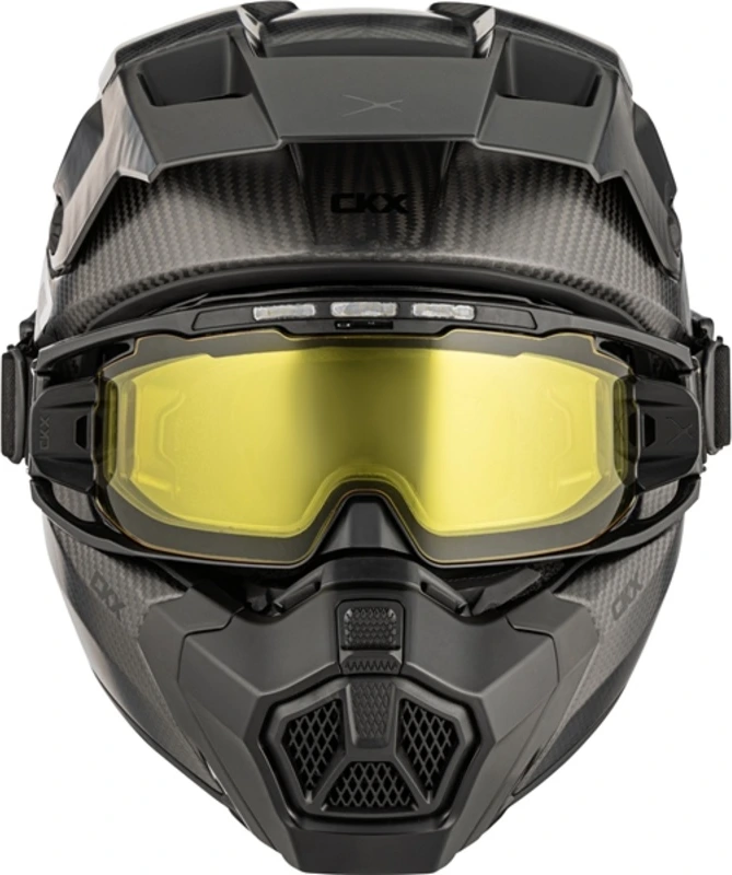 CKX Helmet Titan AMS Matt Carbon + Heated Goggles, S