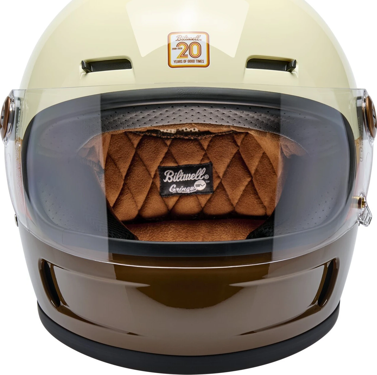 Biltwell Gringo SV helmet, 20th anniversary Beige, XS, Gloss