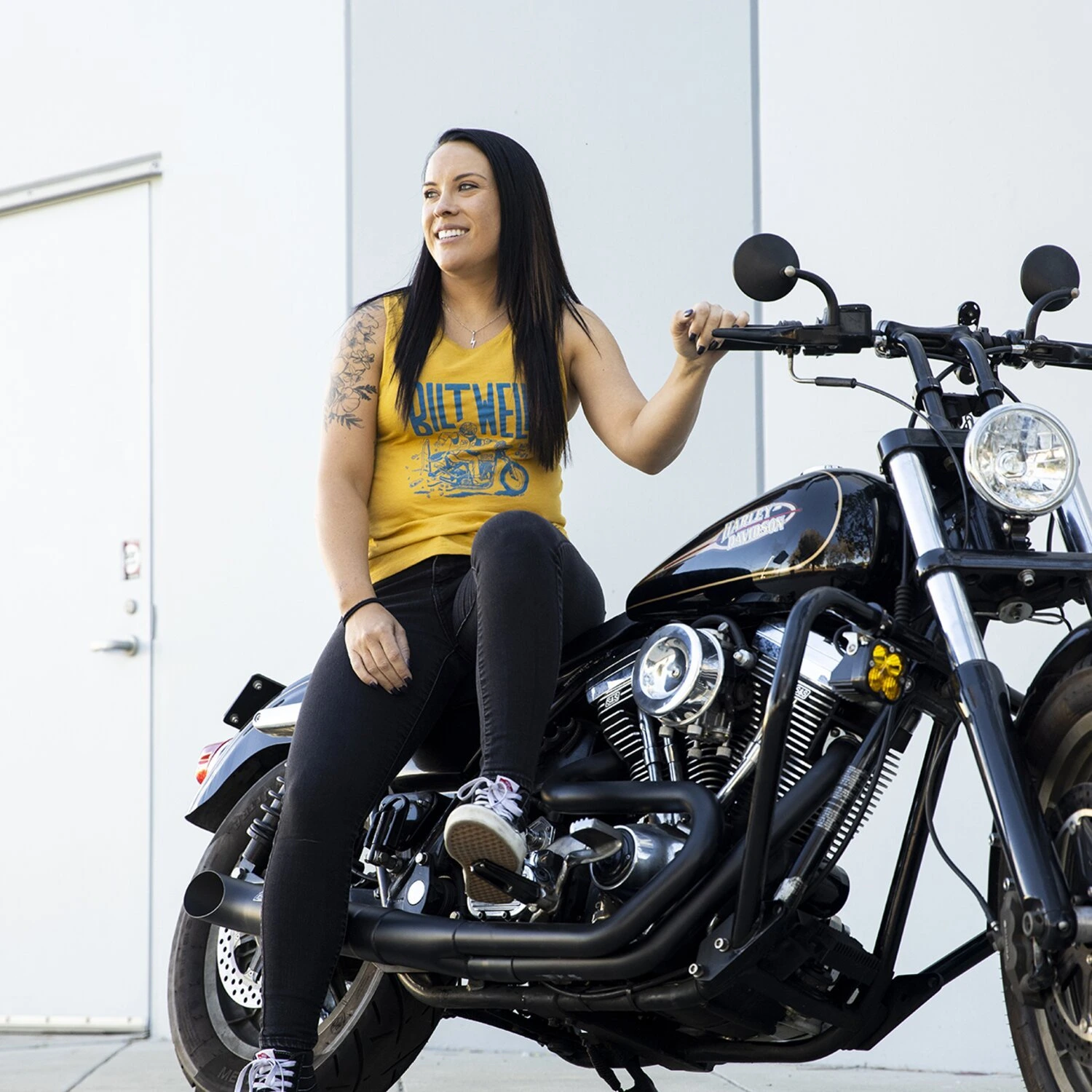 Biltwell Oops female tanktop, Yellow, S