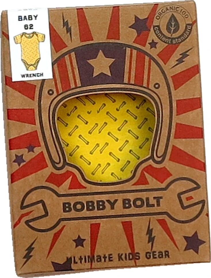 Bobby Bolt Wrench bodysuit, Yellow, 62