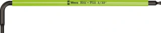 Wera hex key multicolor bright green - US sizes 3/32"
