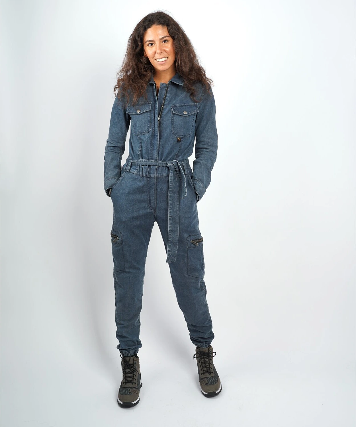 By City Black Hawk ladies overall, denim, M