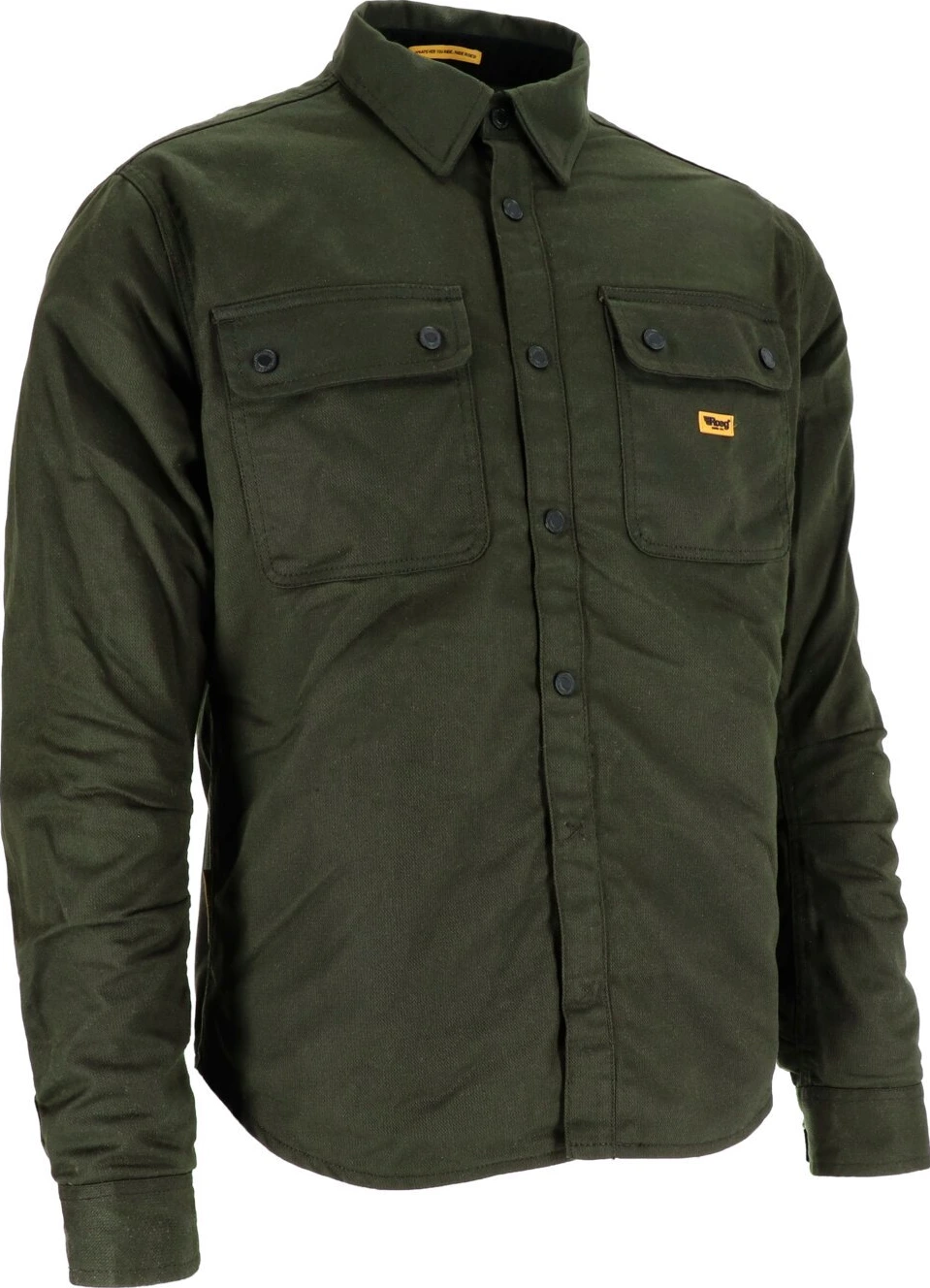Roeg Chris wax overshirt, army Green, M
