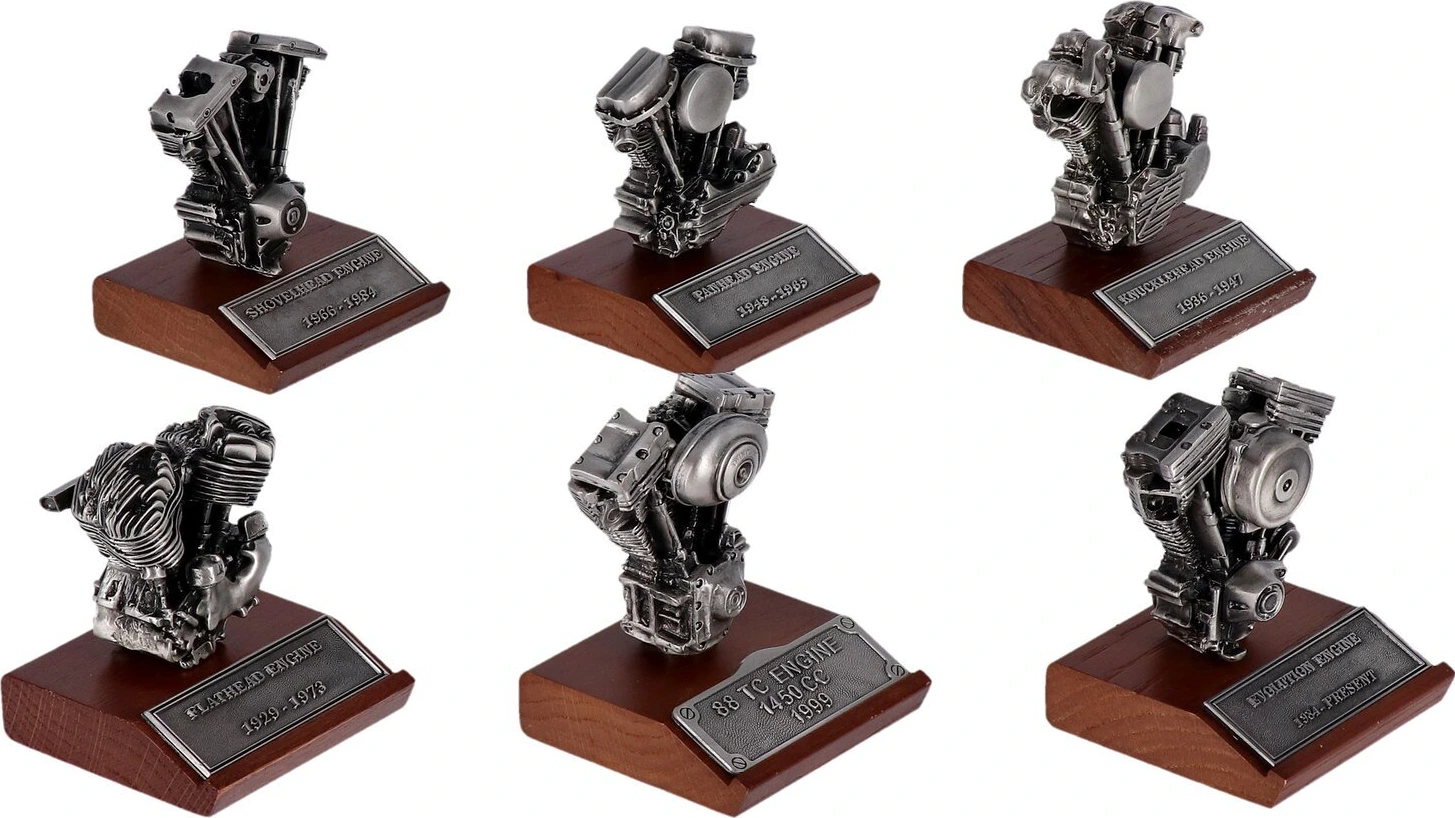 V-Twin Mfg, cast pewter motor model V-Twin engines