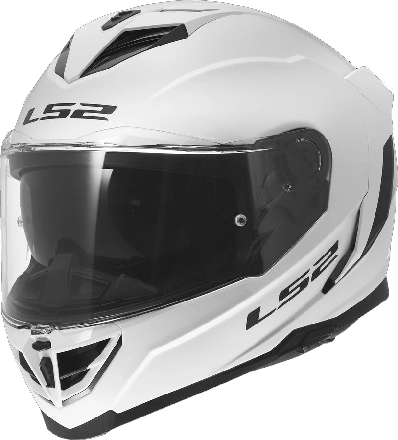 LS2 FF818 STORM III SOLID Helmet - Gloss White, S