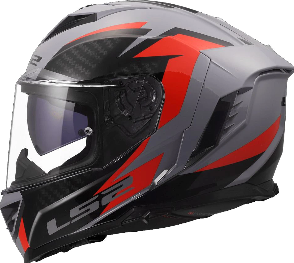 LS2 FF818 STORM III DYNAMO Helmet - Grey Red, 3XL