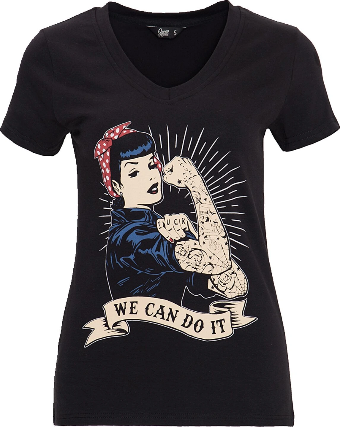 Queen Kerosin We Can Do It t-shirt, Black, M