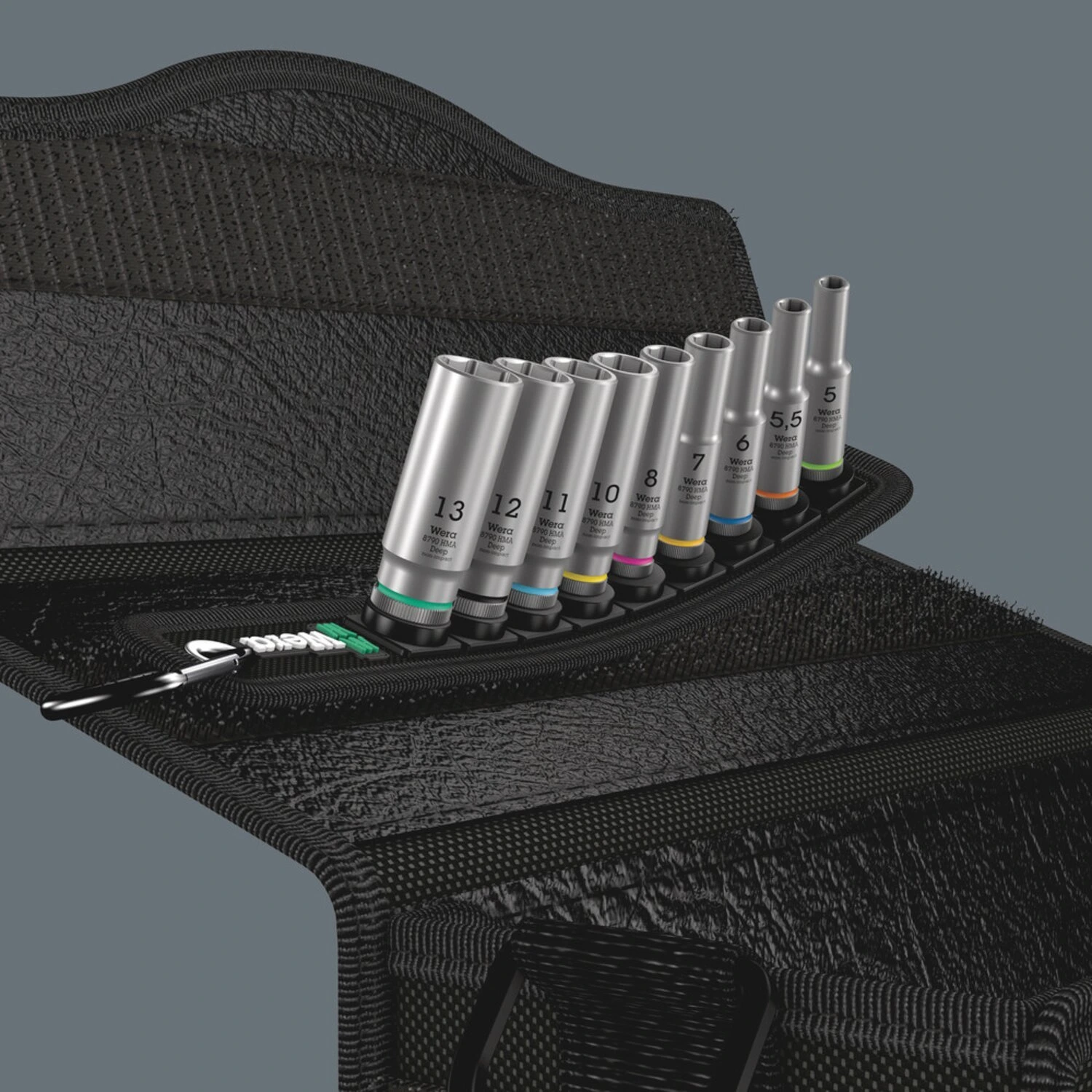 Wera, socket belt with hex deep sockets - Metric, 13 mm