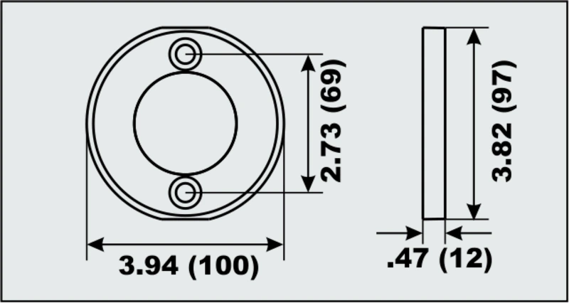 Perf metals anode Prop Ring Volvo Penta V15 (AQ80/100)