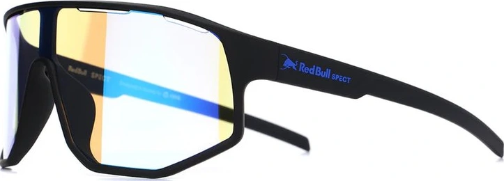 Spect Red Bull Dash Pro Sunglasses Soft Black w Photochromic Blue Mirror lens