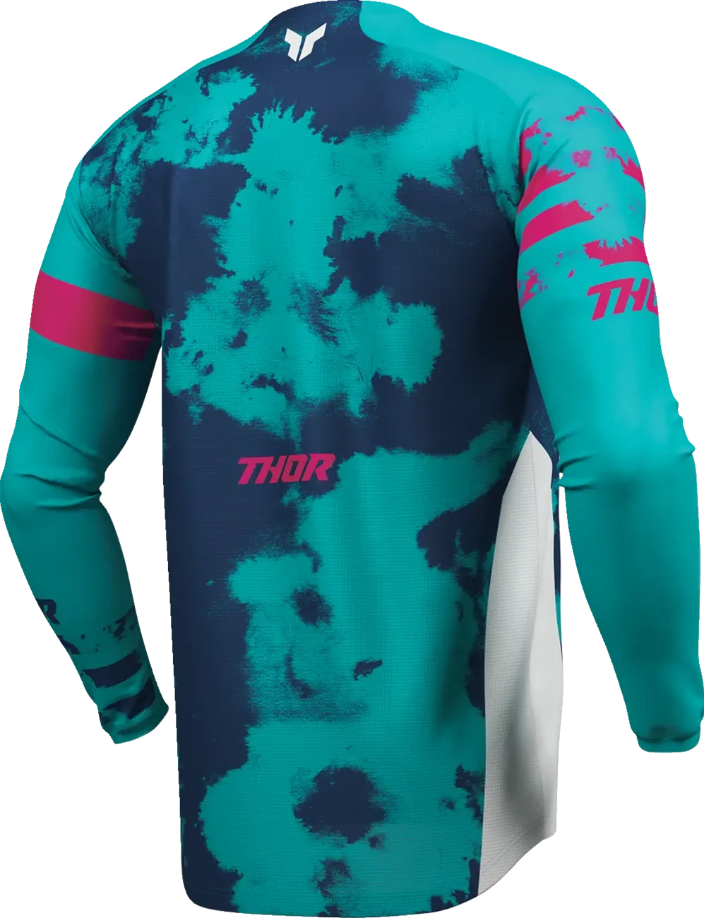 JERSEY LAUNCHMODE BLEACH WHT/AQ S