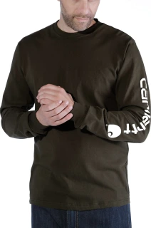 Carhartt Sleeve logo long sleeve peat