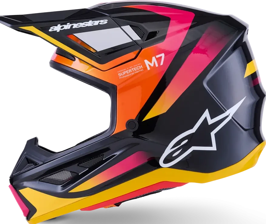 HELMET SM7 RISE BLK/YL/PINK XS