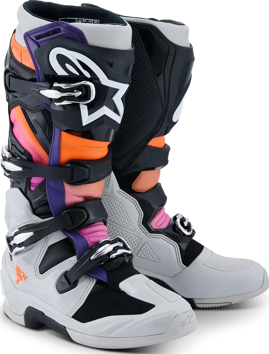 BOOT TECH 7 BLK/LT GY/ORG FL/MAG 5