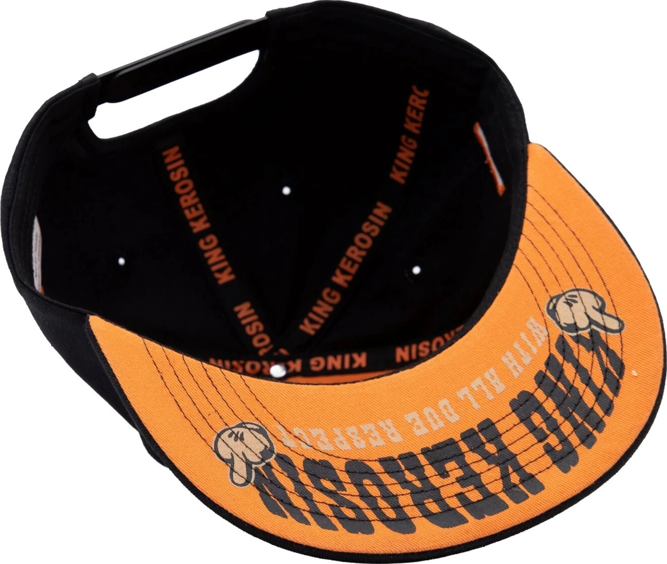 King Kerosin Titties, Beer & Choppers flat cap, Black