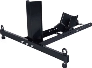 Motorcycle wheel chock with wide base 680kg