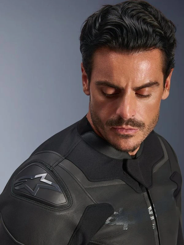 Alpinestars Leather Jacket GP Force v2 Black/Black, 50