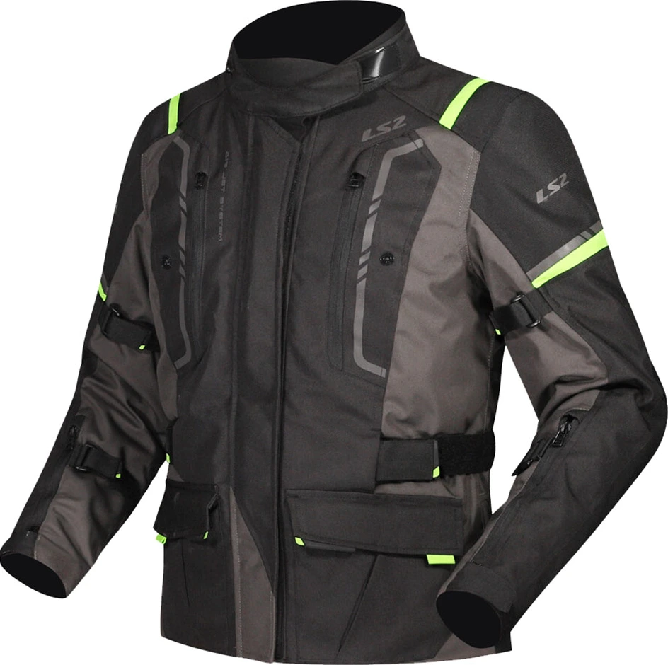 LS2 Narvik Lady Jacket - XL, Grey Black H-V Yellow