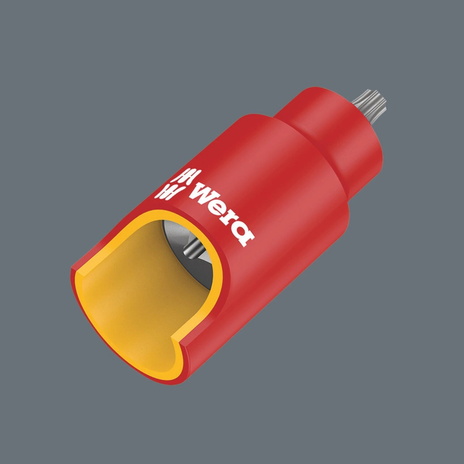 Wera HF Torx bit socket, insulated, size TX20, Red, 55 mm