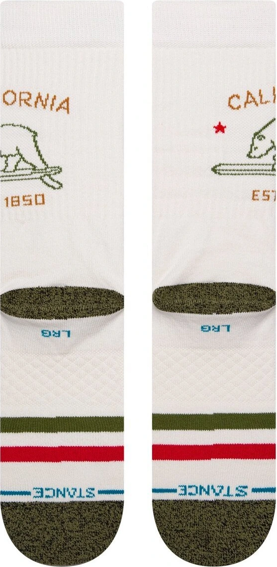 Stance California Republic socks, off White, White, 38-42