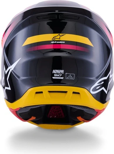 Alpinestars Helmet S-M7 Rise Black/Yellow/Pink, XS