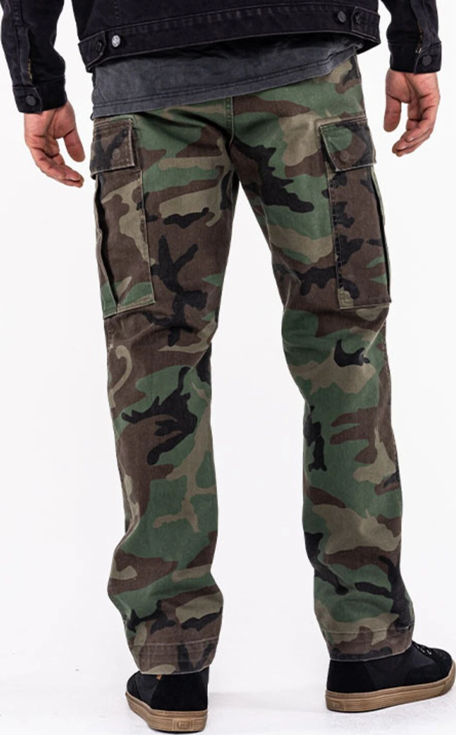 John Doe Regular cargo mono pants, camouflage Green, 38/32