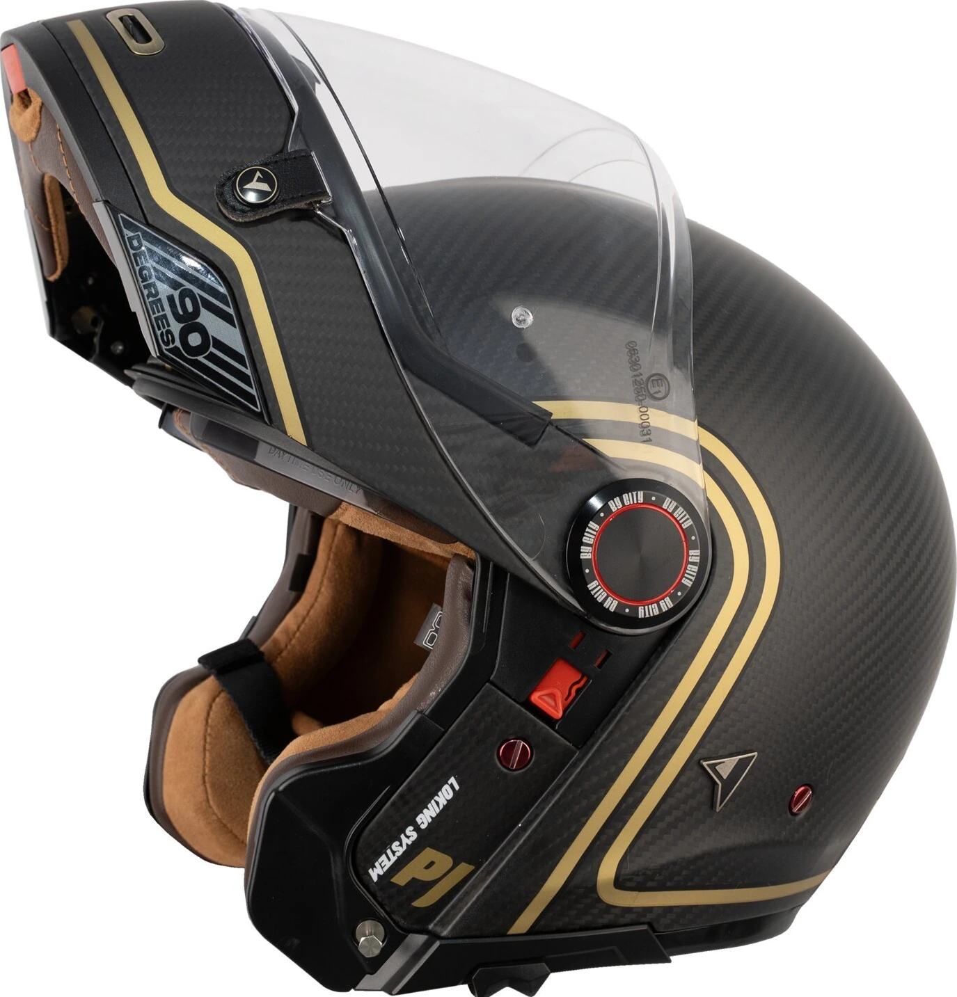 By City 90 Degrees Carbon helmet, Gold, 2XL, Matte